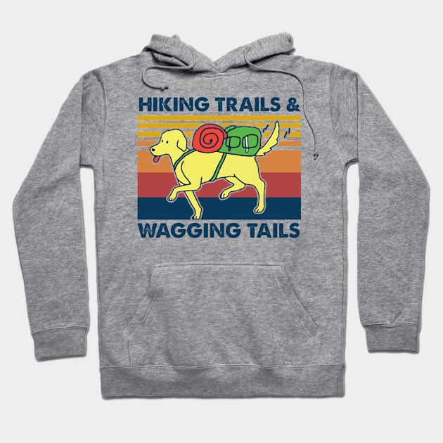 Hiking trails & wagging tails Hoodie by JameMalbie